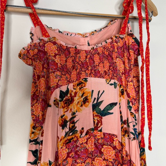 Free people lover boy floral maxi dress size 2 sundress summer cottagecore - Picture 9 of 13